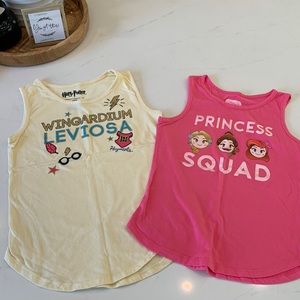 GIRLS Disney / Harry Potter tank tops